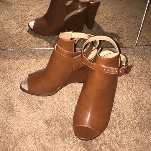 EXPRESS Peep Toe Wedges